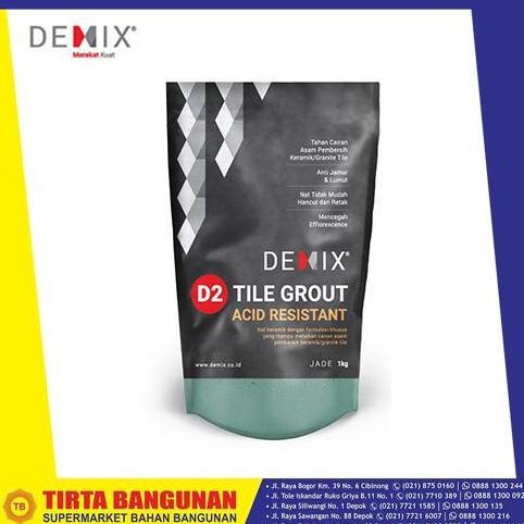 DEMIX D2 TILE GROUT ACID REAIATANT GREY 1KG