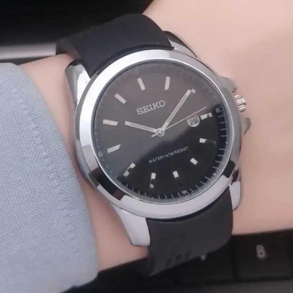Wajib Punya Jam Tangan Pria Seiko Original Analog Tahan Air Tali Rubber Karet Tggl Aktif Waterproof