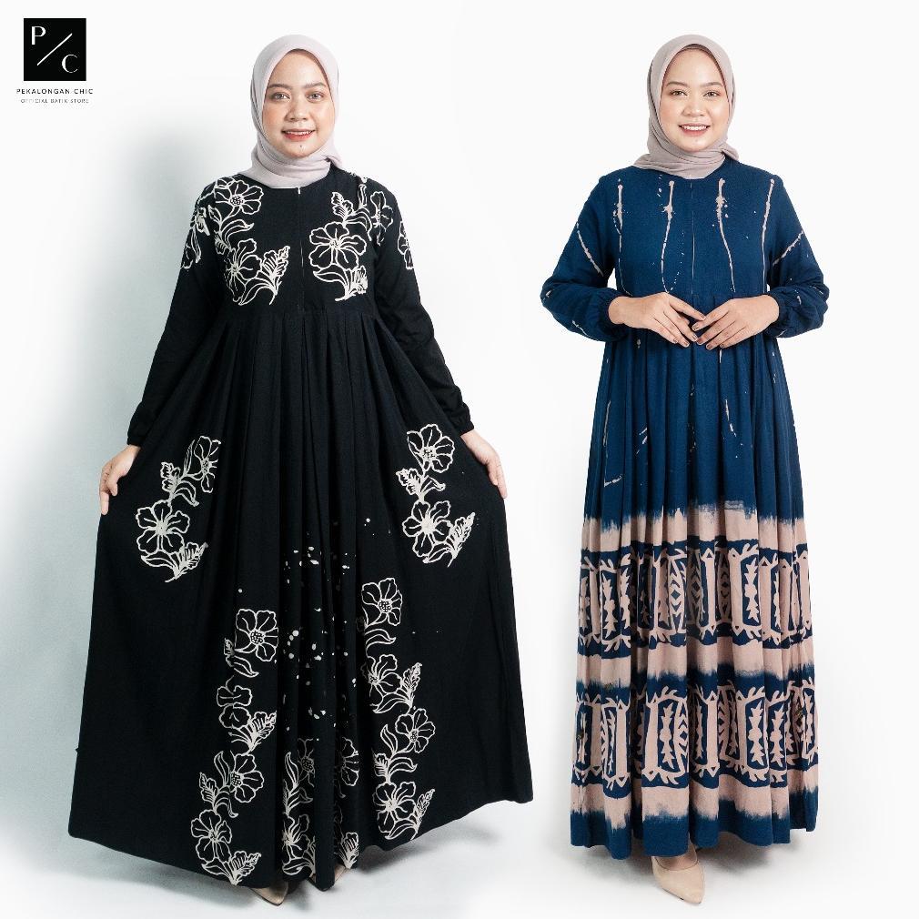 Cuci Gudang [Bisa Cod] Gamis Rayon Premium / Gamis Tie Dye Kekinian / Dress Muslim / Baju Gamis / Ga