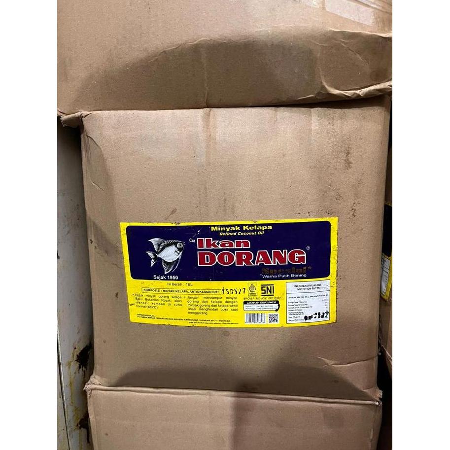 TERLARIS MINYAK KELAPA IKAN DORANG / COCONUT OIL IKAN DORANG - 18 LTR