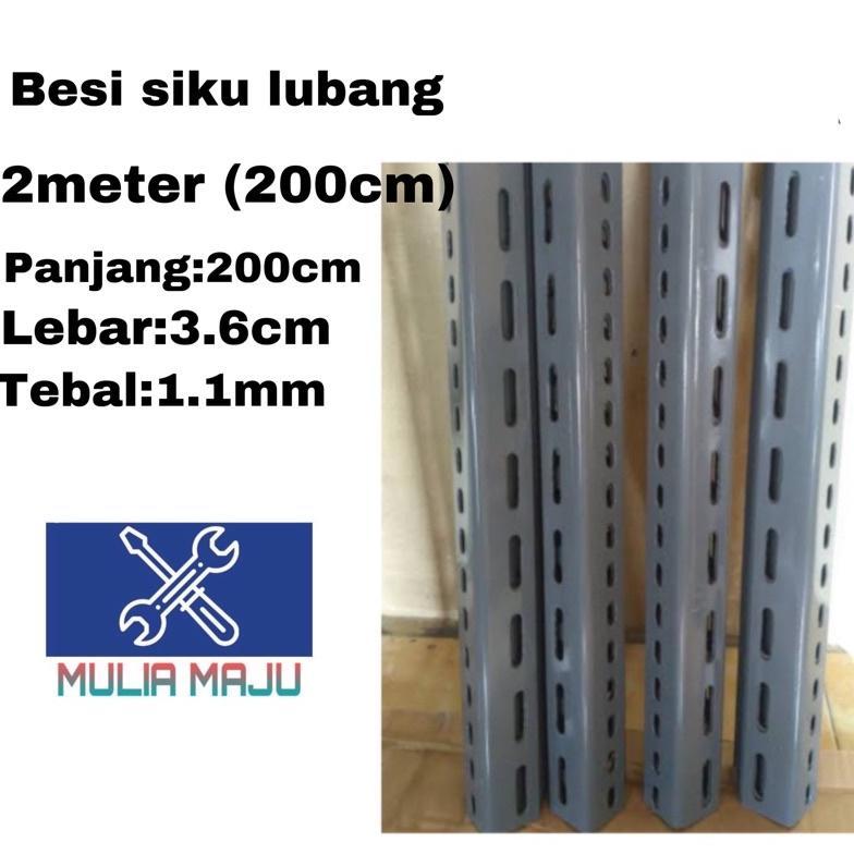 besi siku lubang 200cm (2meter)