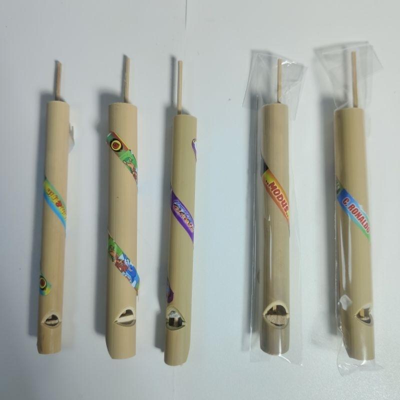 20 Pcs Suling Burung Layar Suling Bambu