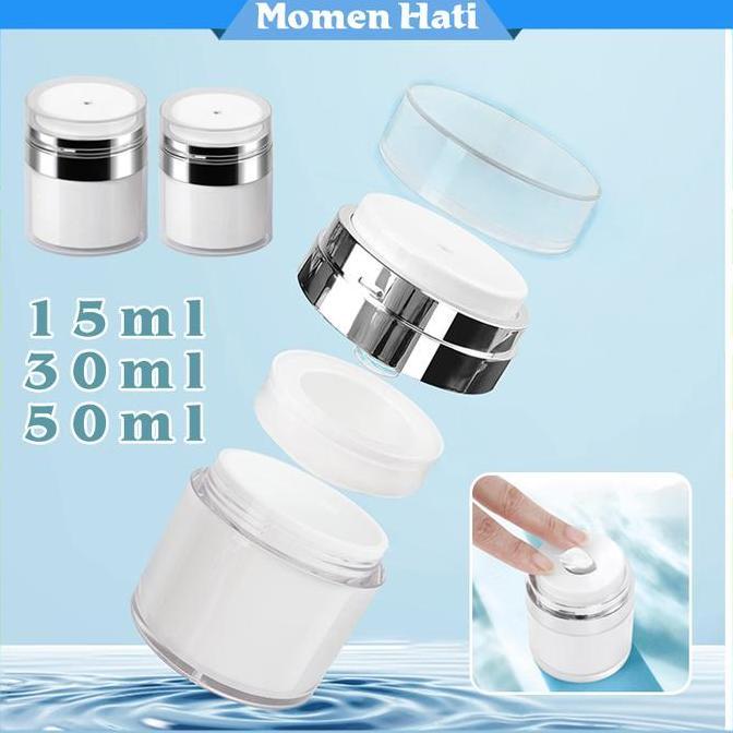 ECHINACEA Botol Krim Vakum Pot Jar Airless Pump Pot Jar Cream Airless Pump Untuk Lotion Pot Jar Vaku