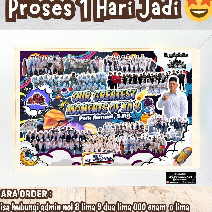 Kado Perpisahan / Frame Scrapbook / Frame Pop Up / Frame Perpisahan / Hadiah Perpisahan / Kado Ulang