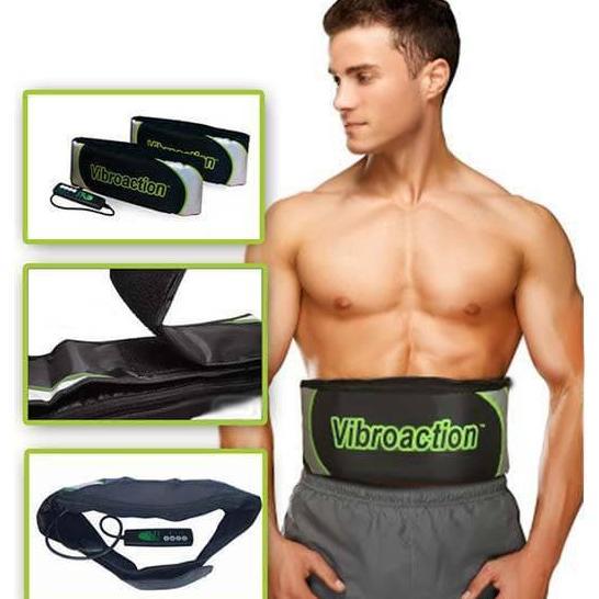 Hs Alat Pijat Getaran Pembakar Lemak Sabuk Pelangsing Perut Pinggang Vibroaction Slimming Belt