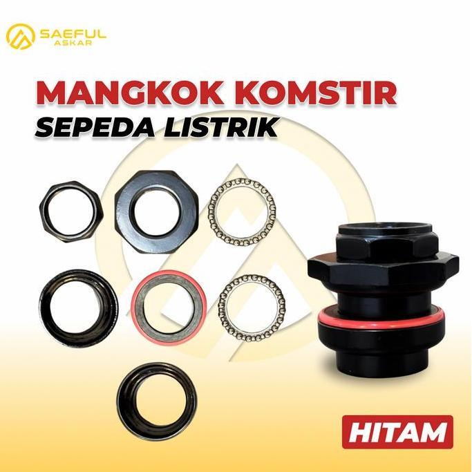 Head Parts Set / Komfork / Komstir / Mangkok Stir Sepeda Listrik