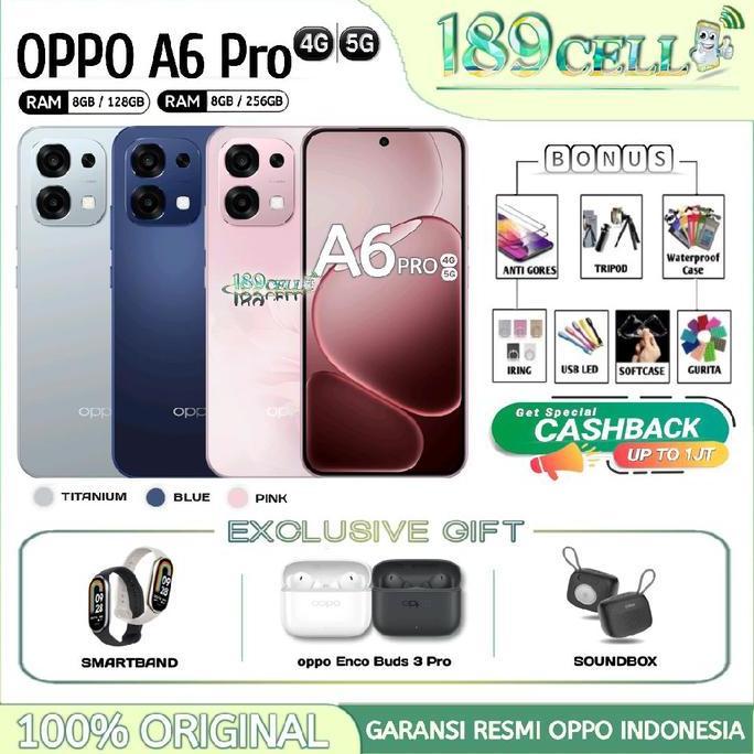 OPPO A6 Pro 4G | 5G [8/128GB] [8/256GB] - 50MP Camera, MediaTek Dimensity 6300 - A6Pro 5G & 4G