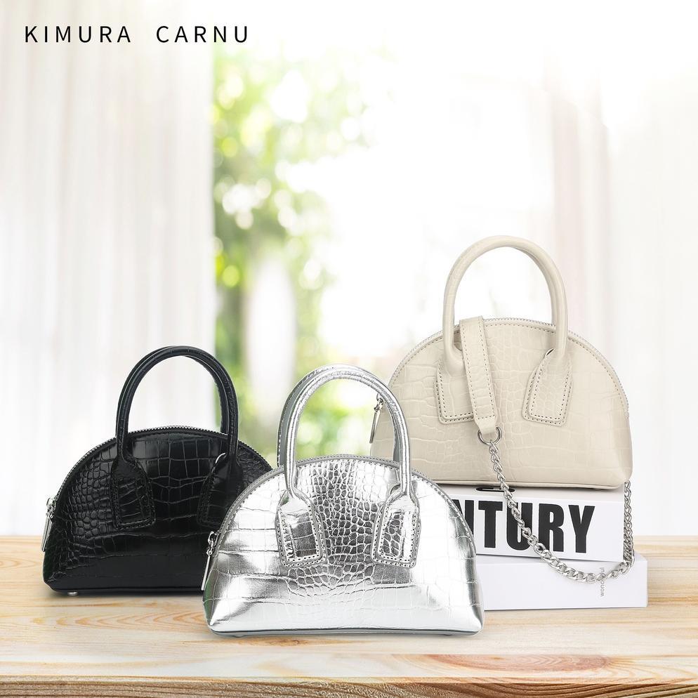 KIMURA CARNU - Tas Pesta & Tas Bahu Wanita Medium Croco #6111