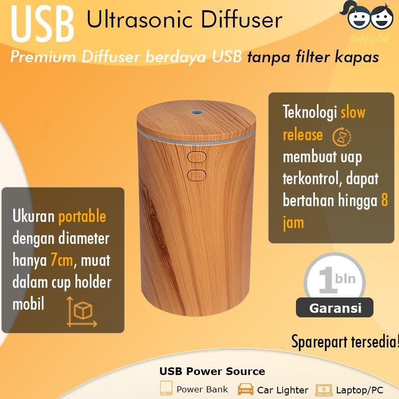 Promo Terbaru Usb Car Diffuser Humidifier Ultrasonic Tanpa Stik Kapas Untuk Mobil Essential Oil Arom