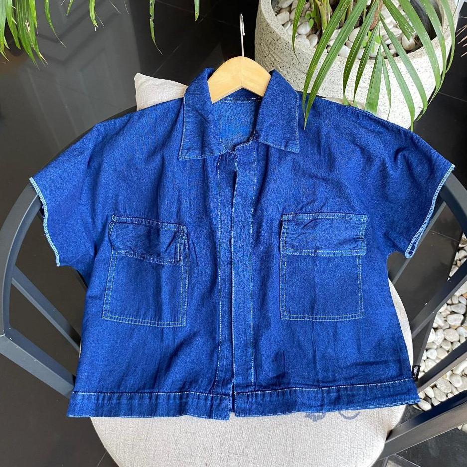 NEW JACKET JEANS WANITA / JACKET ROMPI JEANS DENIM OVERSIZE Cassandra Oversize Denim Jacket Wanita K