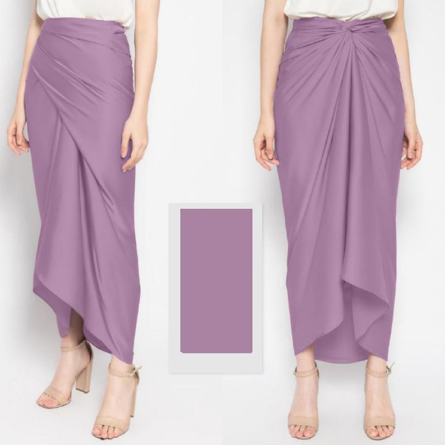 HOT SALE Rok Lilit Satin / Kain Lilit Satin Polos Bawahan Kebaya Aneka Pilihan Warna