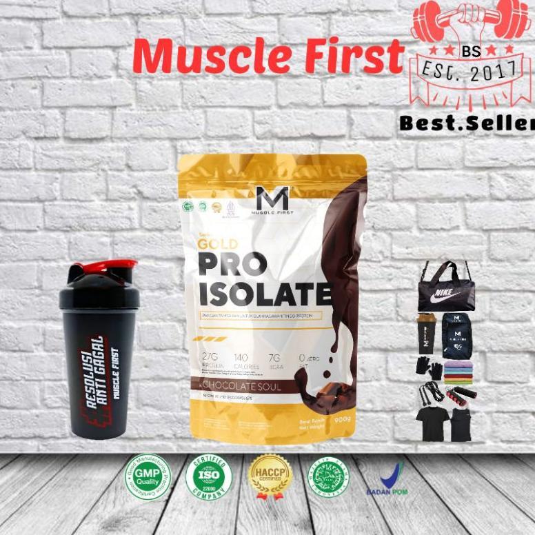 Musclefirst - Pro Isolate 2Lbs 900Gram Whey Protein Isolate Untuk Cutting / Diet