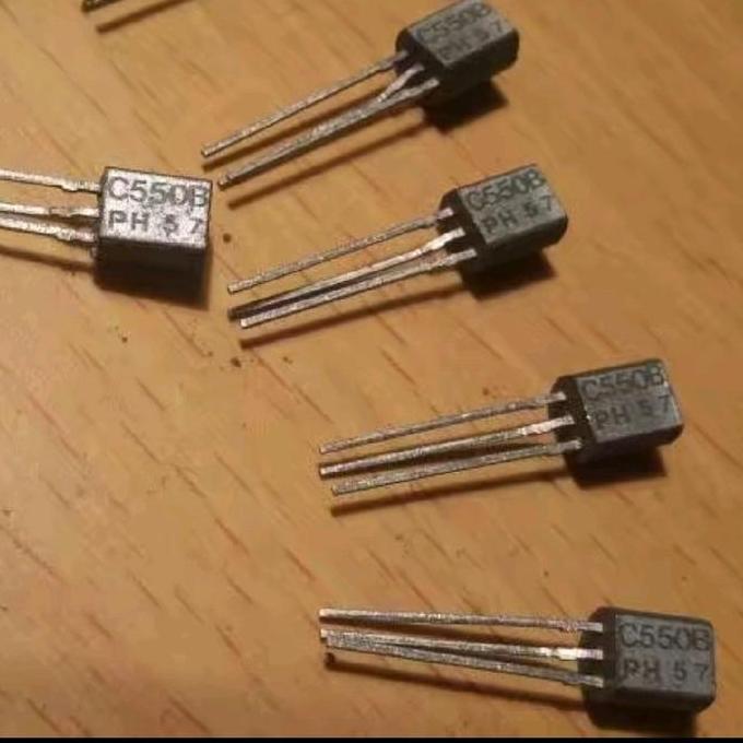 TRANSISTOR BC 550B BC 550 B C550 B BC550B PUTIH ORIGINAL PHILIPS NOS BBM27