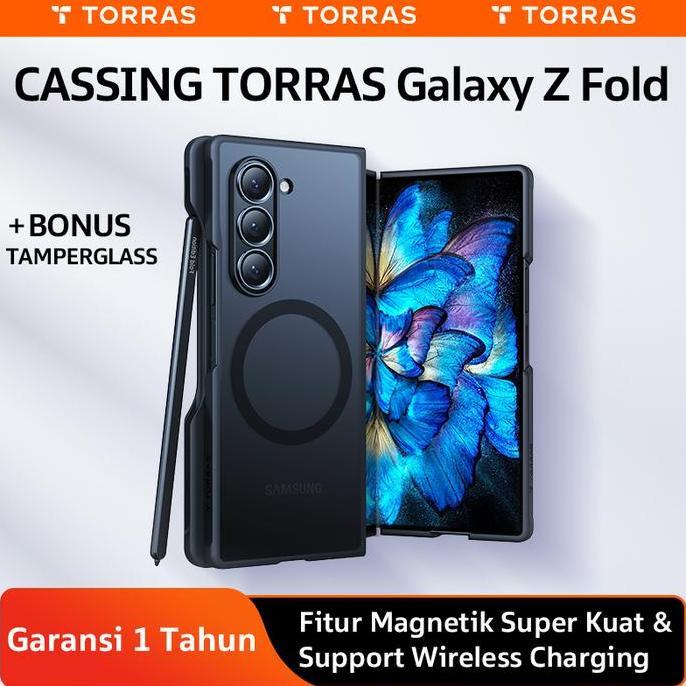 TORRAS Guardian-Mag for Z Fold 7 Casing Premium Ultra Tipis, Ringan, Desain Eksklusif dengan Daya Ma