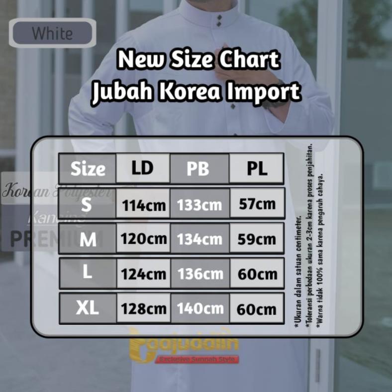 LIMITED Jubah Gamis Pria Dewasa Polyster Korea Style Saudi Import Kancing Premium Exclusive Polyeste