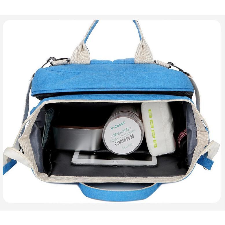 NEW DEALS Tas Bayi Ransel Multifungsi Tempat Tidur Bayi / Ransel Bayi / Tas Diapers Bag / Tas Bayi K