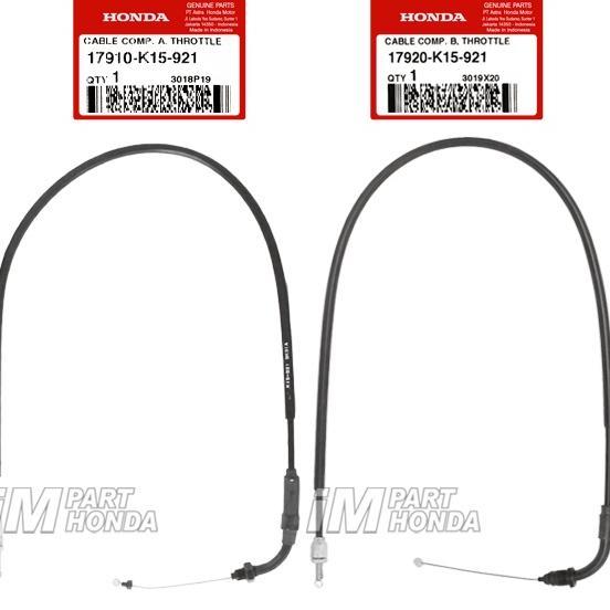 17910-K15-921 17920-K15-921 Kabel Gas A B Atas Bawah CB 150 R LED 2015 - 2017