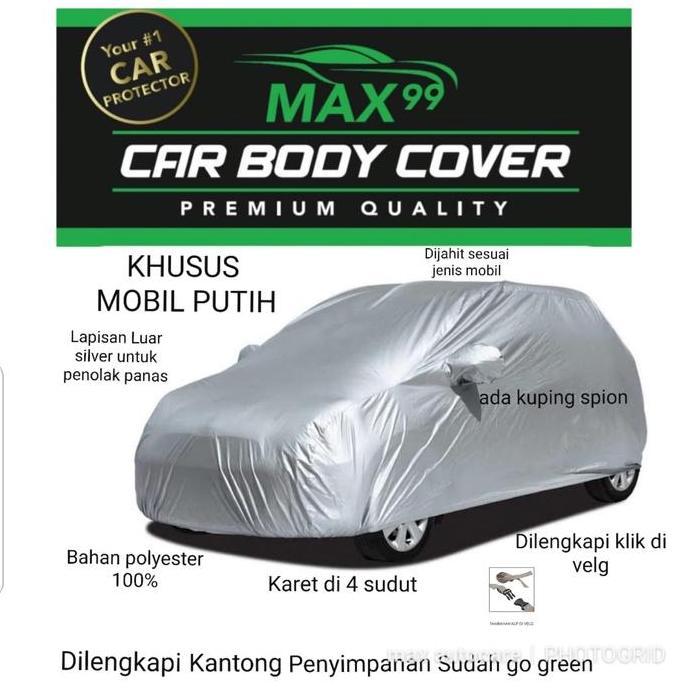 pontinahcuan- SARUNG MOBIL AGYA PUTIH BODY COVER COATING SILVER KLIK VELG SBWSILVER Diskon