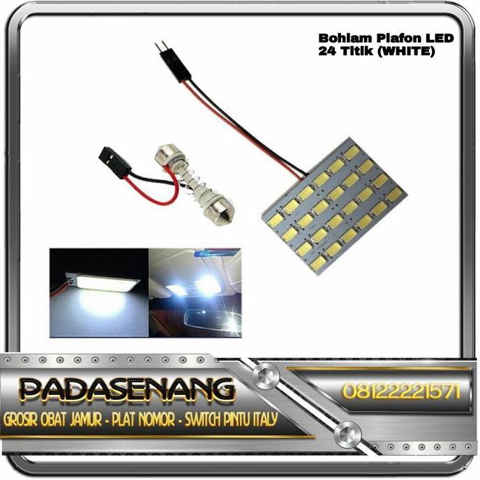 DY27 - Bohlam Lampu Plafon Mobil 24 Titik/Lampu LED Plafon-Kabin Mobil+++...