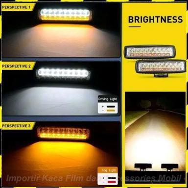 DB278 >> Lampu Foglamp Mobil Fog Lamp Tembak LED Bar Worklight Foglamp Sorot 12V Kotak