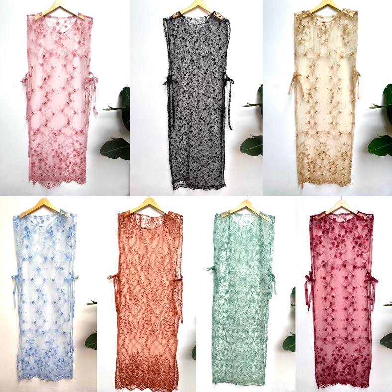 OUTER BROKAT LONG VEST TULLE VEST TILE BROKAT PANJANG MURAH
