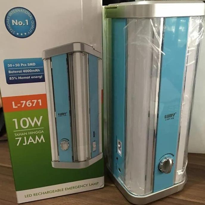 Promo Lampu Emergency Luby L7671 Rechargeable Led Emergency Lamp