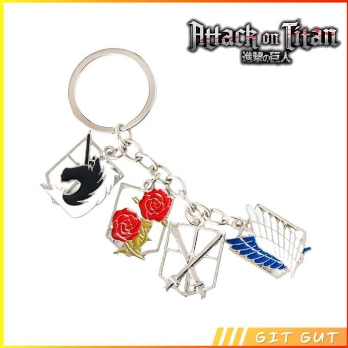 Keychain Gantungan Kunci AoT Attack on Titan Corps Logo Emblems