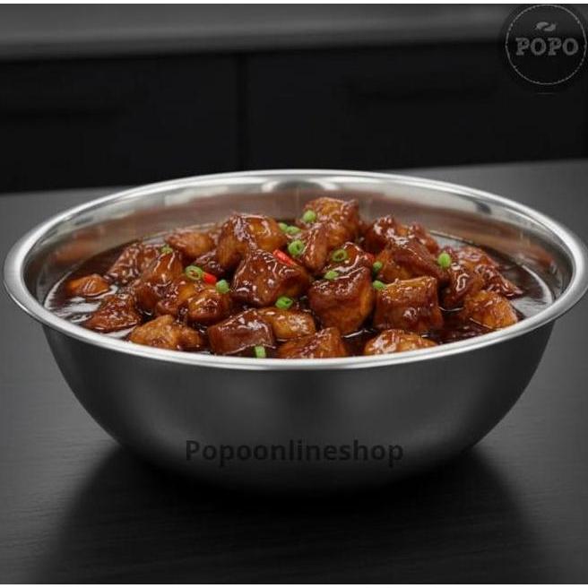 Baskom Korea Stainless Besar Mega Jumbo Mixing Bowl Adonan Makanan