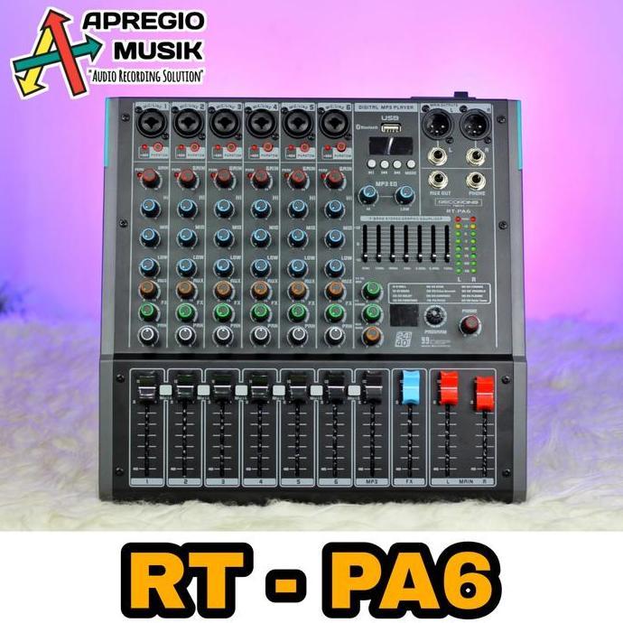 Seller_Dopa - Recording Tech Rt-Pa6 Rt Pa 6 Professional Mixer With Usb