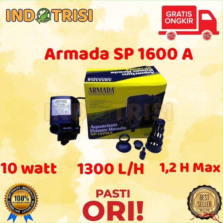 Pompa Filter Aquarium Armada Sp 1600A Mesin power head Sekelas Amara