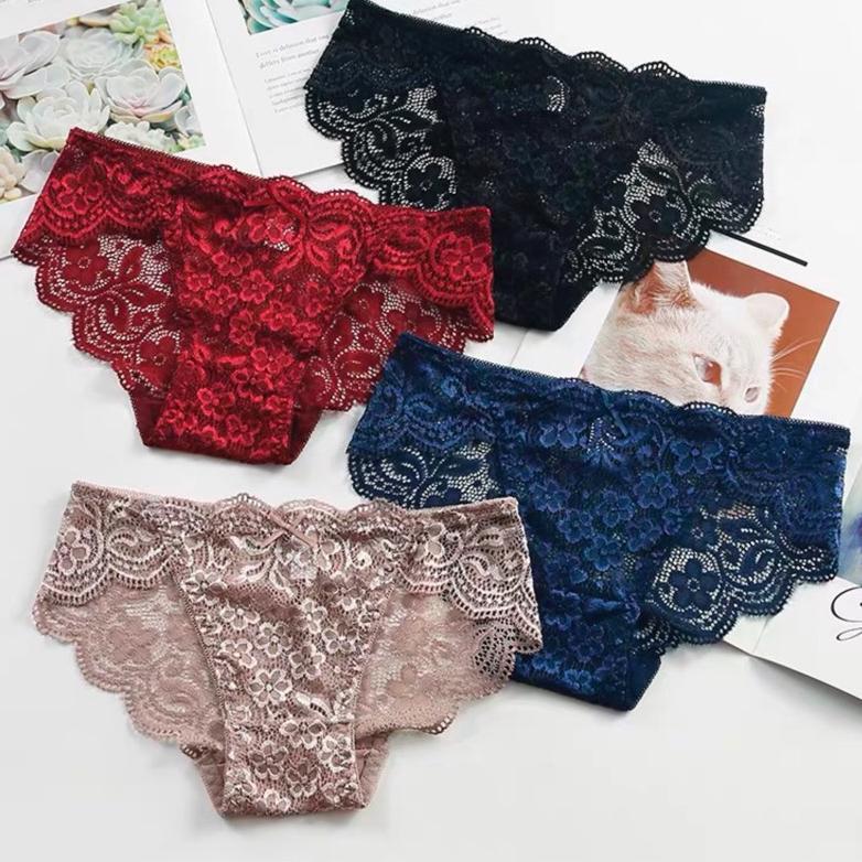 Luckymm Sexy Panties Sexy Underwear / Celana Dalam Wanita / Cancut Wanita Lace 9936