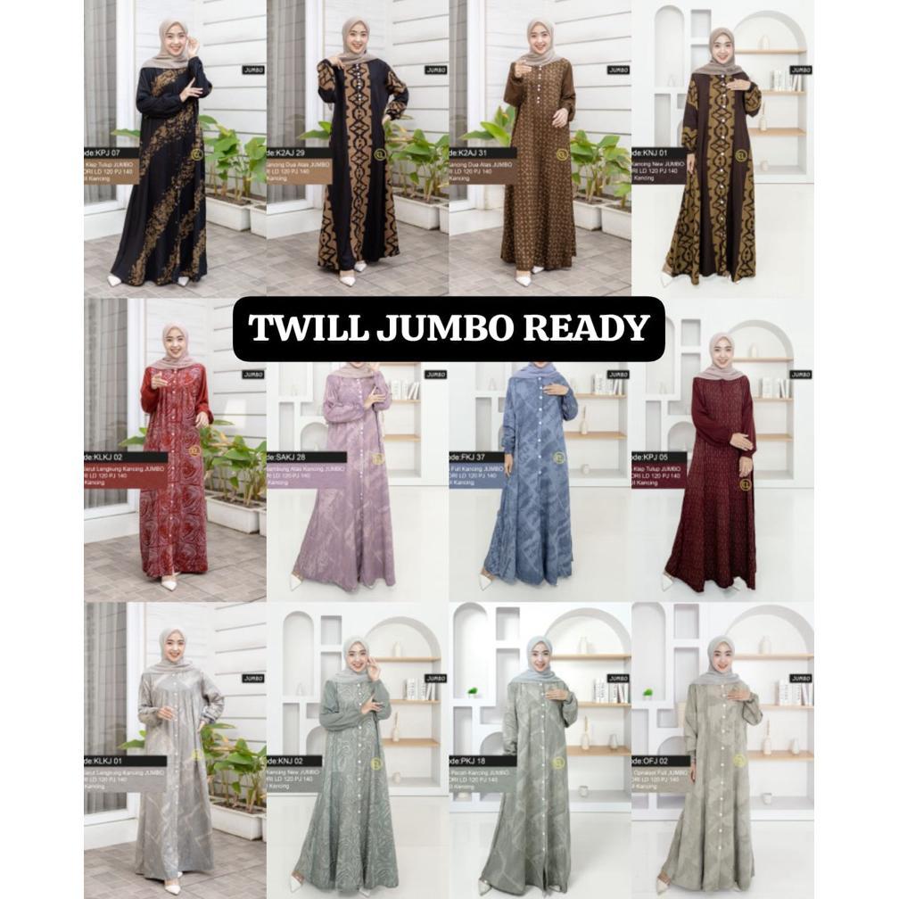new arrival gamis twill elzhaf jumbo handmade adem batik