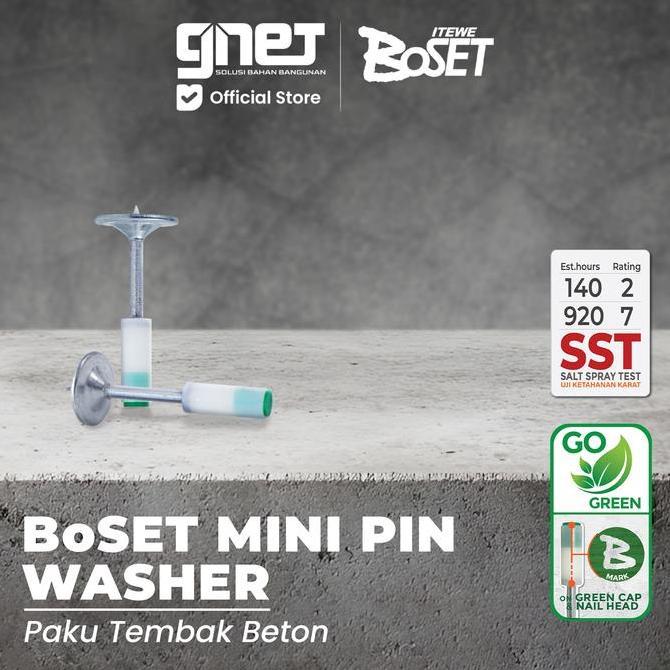 BOSET MINI PIN WASHER| PAKU TEMBAK BETON BMP27