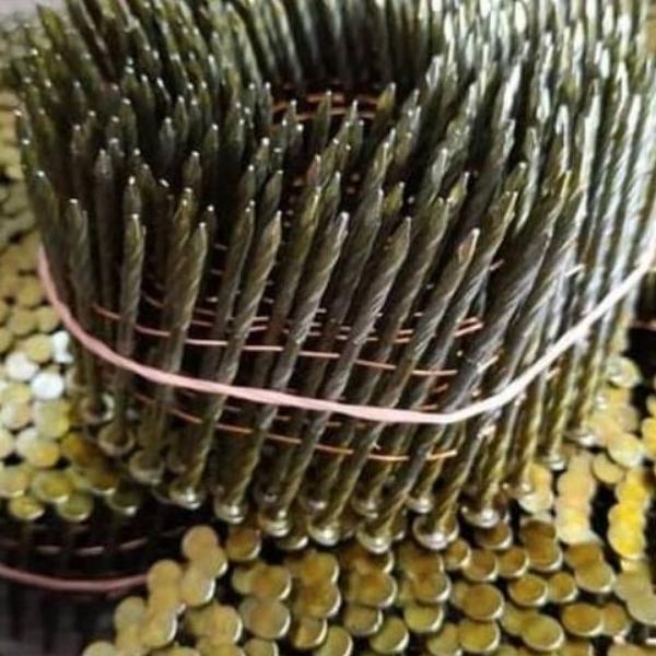 Paku Pallet 100 Mm Paku Ulir 10Cm Paku Tembak 10 Cm / 1 Rol  225 Paku