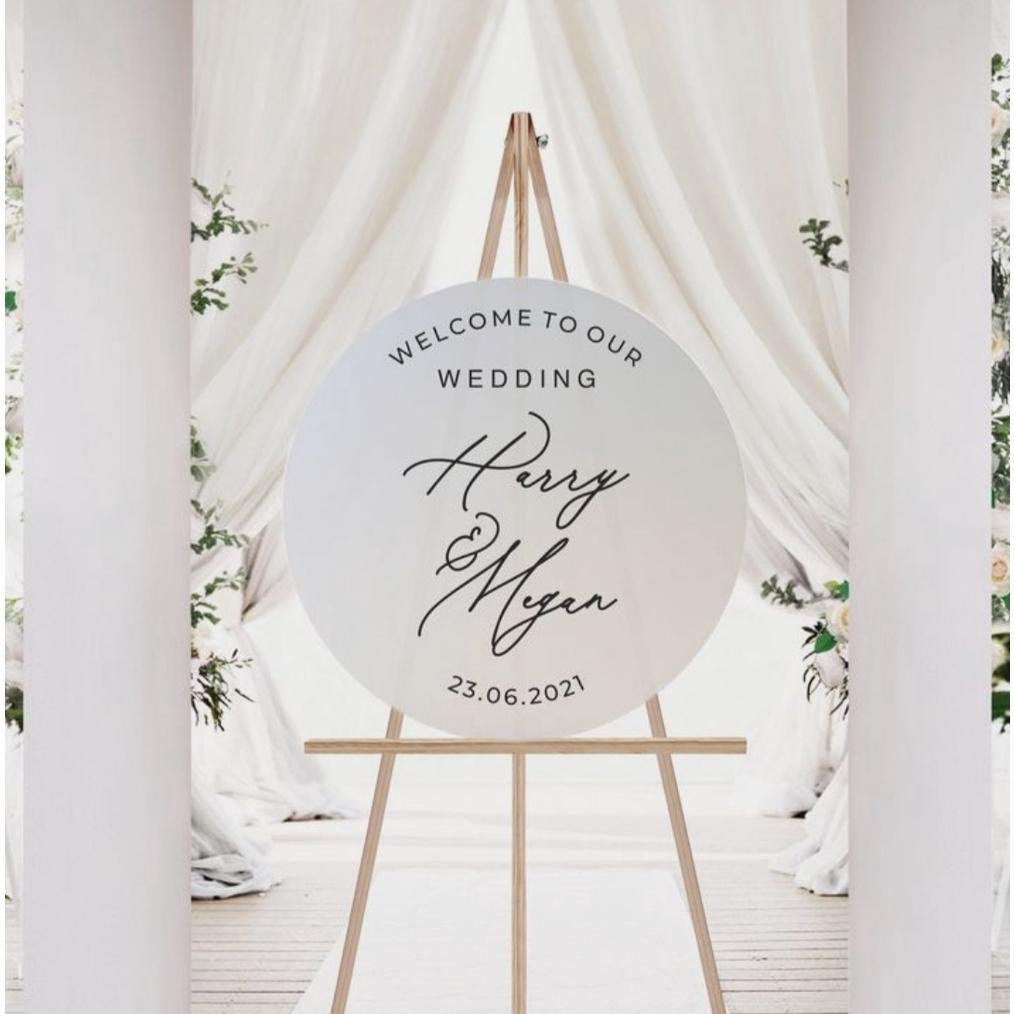 (SALE) WEDDING SIGN ACRYLIC