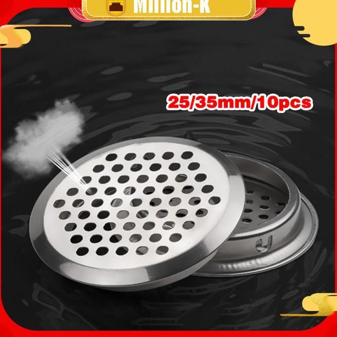 Baru- 10Pcs Lubang Ventilasi Bulat Lemari / Ventilasi Udara Lemari / Tutup Lubang Udara Saringan Uda