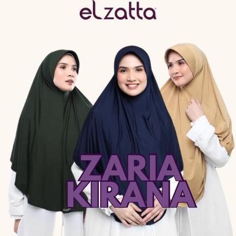 Elzatta Hijab Bergo Jumbo Bestseller Zaria Kirana Kerudung Instan Muslim Wanita Dewasa Syari