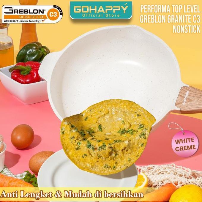 kesihhcelula- GOHAPPY PANCI GRANITE SET 5 PCS SWISS BLACK & CREAM Diskon