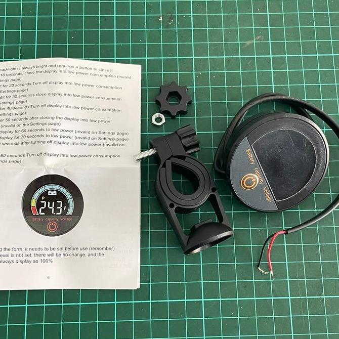 INDIKATOR BATERAI WATERPROOF SEPEDA MOTOR LISTRIK BULAT BATTERY INDICATOR HEMAT