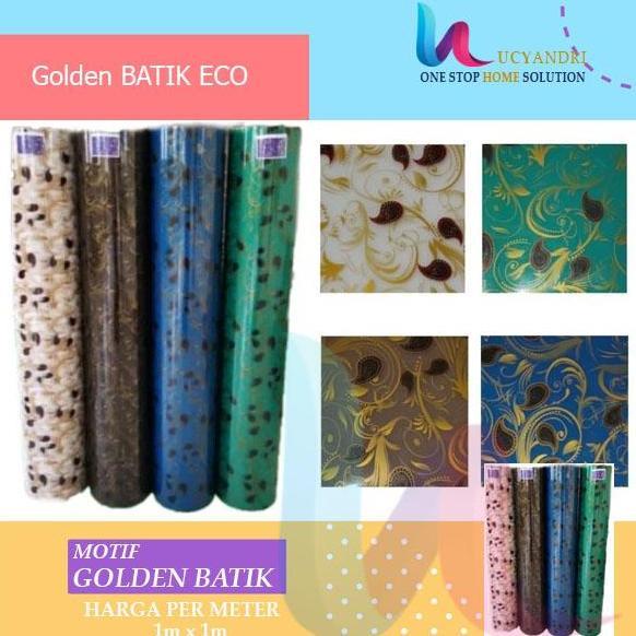 Plat Pagar Fiber Plastik Penutup Pagar Golden Batik Motif