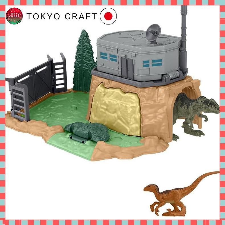 Mattel Jurassic World New Dominion Mini Figure Playset - Dino Rampage Gigantosaurus & Mosasaurus