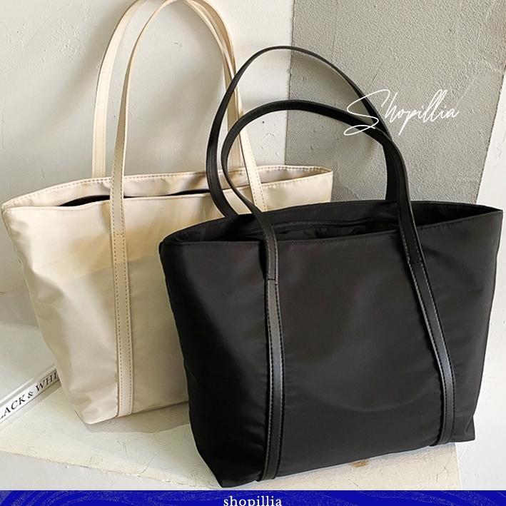 original totebag nylon wanita / tas kuliah wanita / tas bahu muat banyak hana by shopillia