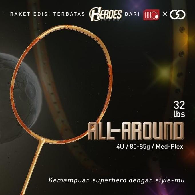 Hi-Qua Raket Badminton Limited Edition Heroes Series