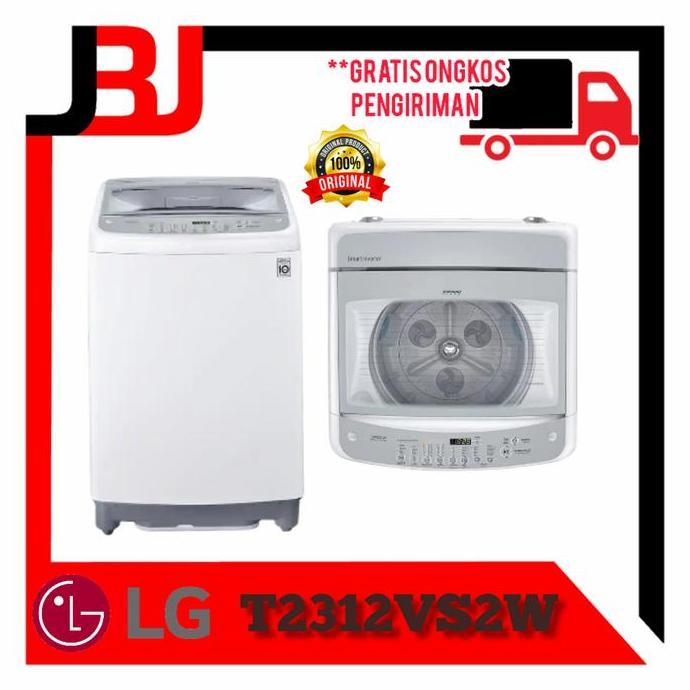 LG mesin cuci 1 tabung 12kg T2312VS2W|mesin cuci 1 tabung Lg T2312VS2W