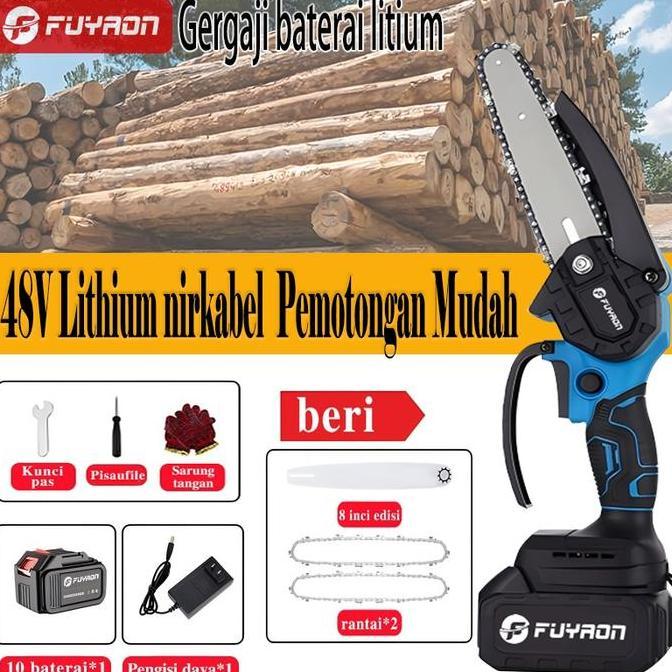 Terlaris Cod Fuyaon Gergaji Listrik Gergaji 8 Inci Mesin Pemotong Genggam Portabel Gergaji Listrik M