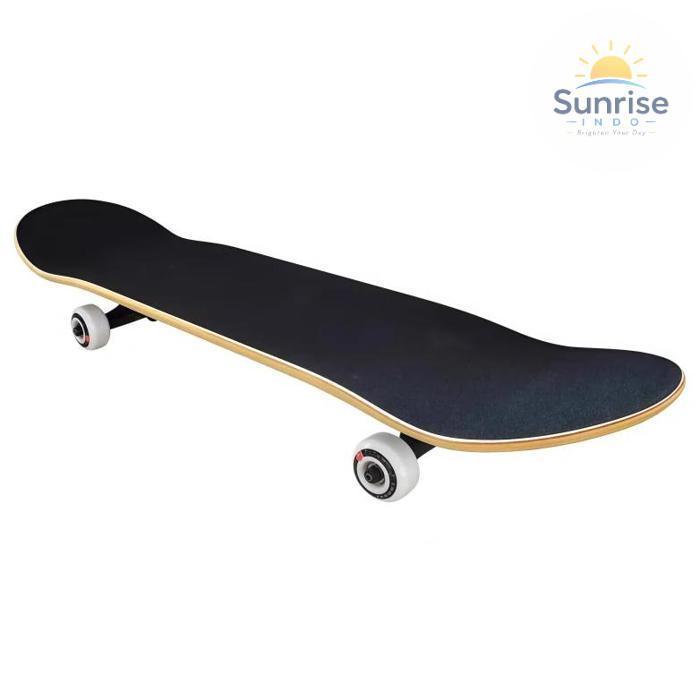 Skateboard Profesional dari Kayu Maple 7 Lapis, Tahan Beban Berat, Kapasitas 240 Pound, Cocok untuk 