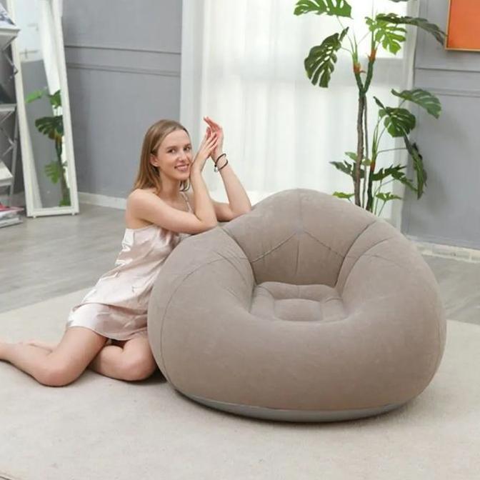 NEW PRICE - COD - Sofa Bola Tiup Baru Sofa Malas Berkelompok PVC Desain Kreatif Trendi Sofa Malas Po
