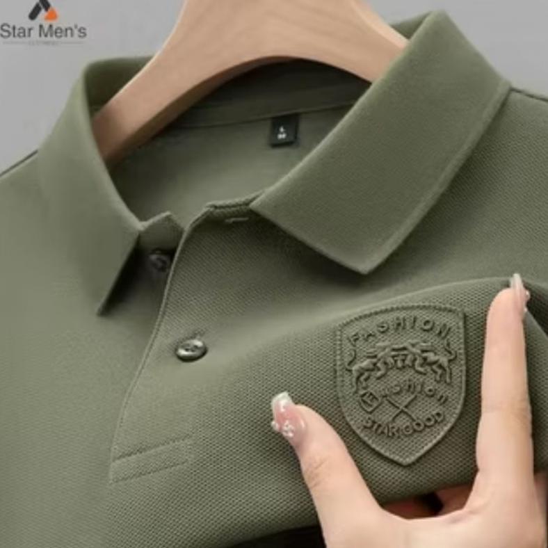 Kaos Polo Pria Oversized STARGOODFASHION BORDIR/baju kaos kerah pria/Kemeja Pria Lengan Pende kancin