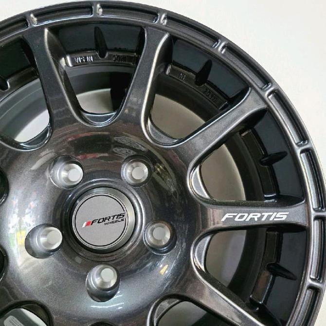 * VELG MOBIL ORIGINAL FORTIS WHEELS BY PAKO PRW 15 TYPE 01 R15 X 6,5 5H 114,3 ET 38 - MADE IN INDONE