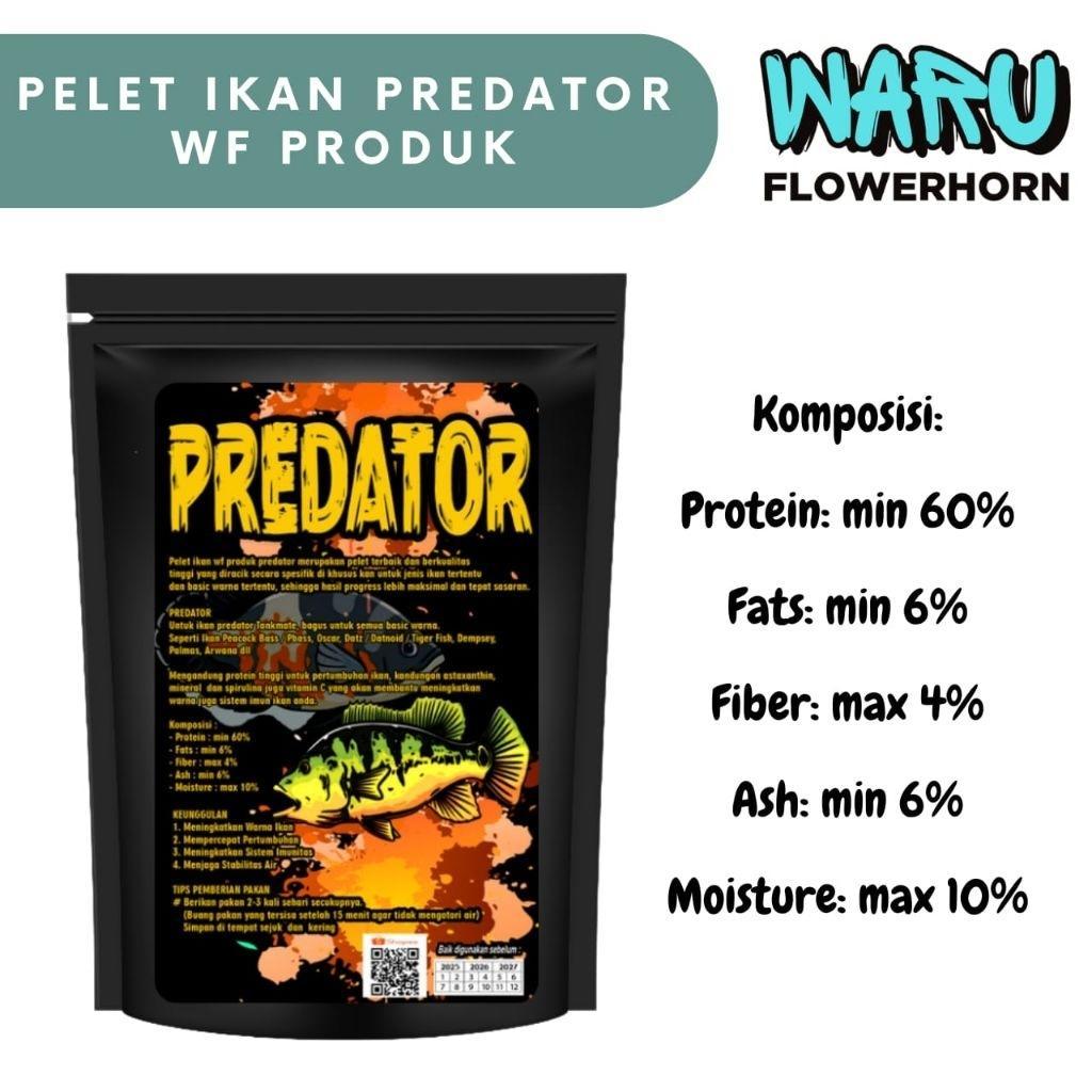 Pelet Ikan Predator Wf Produk 100G Pelet Tenggelam (Sinking) Pelet Semua Jenis Ikan Predator